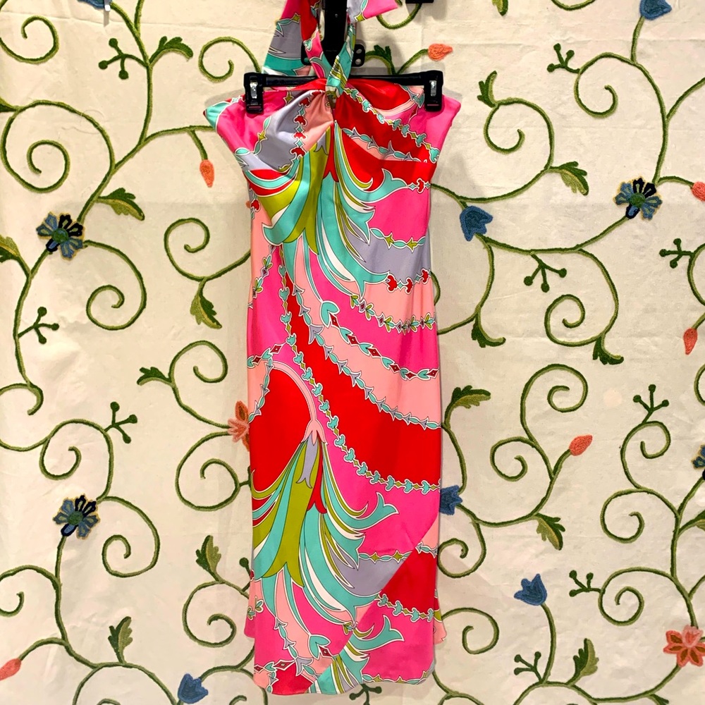 Laundry Silk Halter Dress